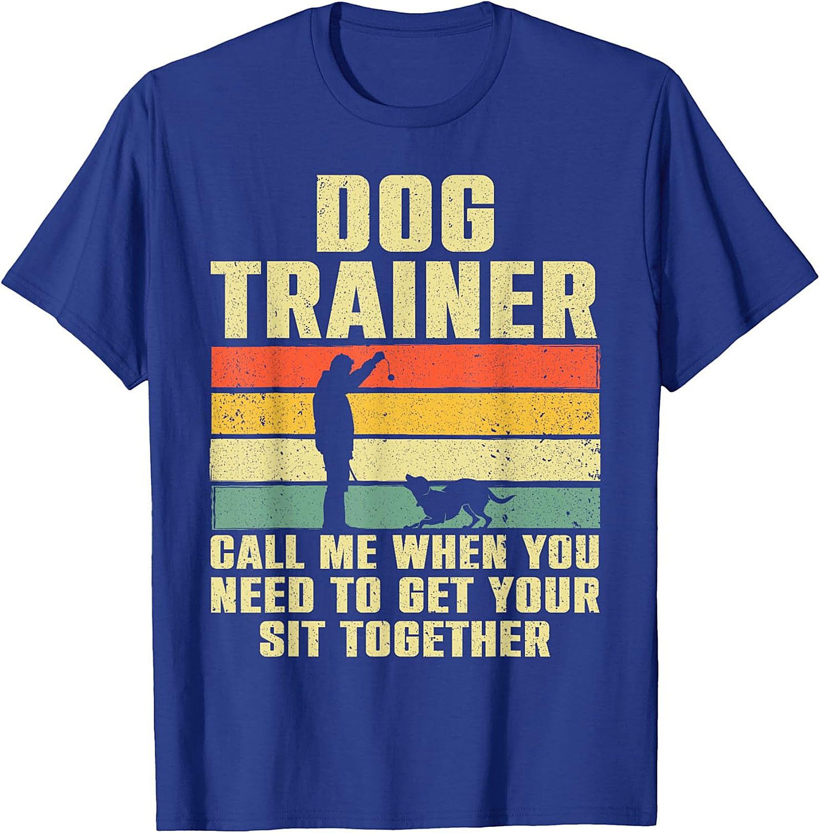 Vintage Dog Trainer Graphic Tee - Get Your Sit Together Funny Shirt