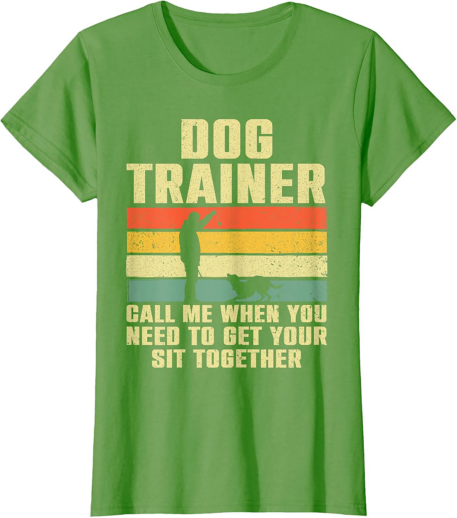 Vintage Dog Trainer Graphic Tee - Get Your Sit Together Funny Shirt