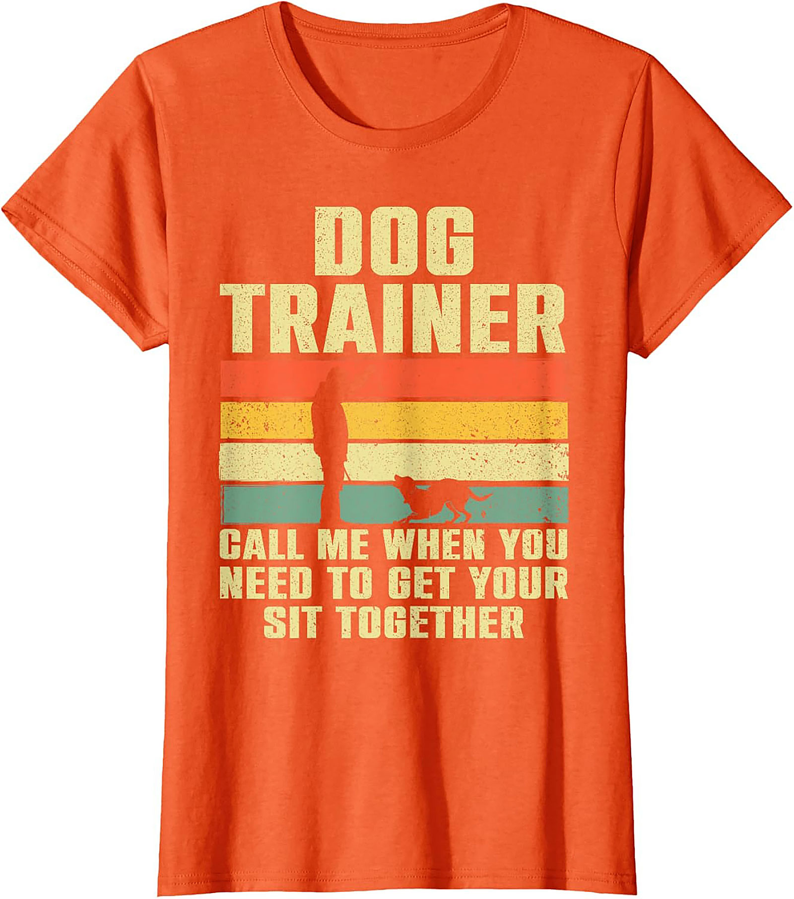 Vintage Dog Trainer Graphic Tee - Get Your Sit Together Funny Shirt