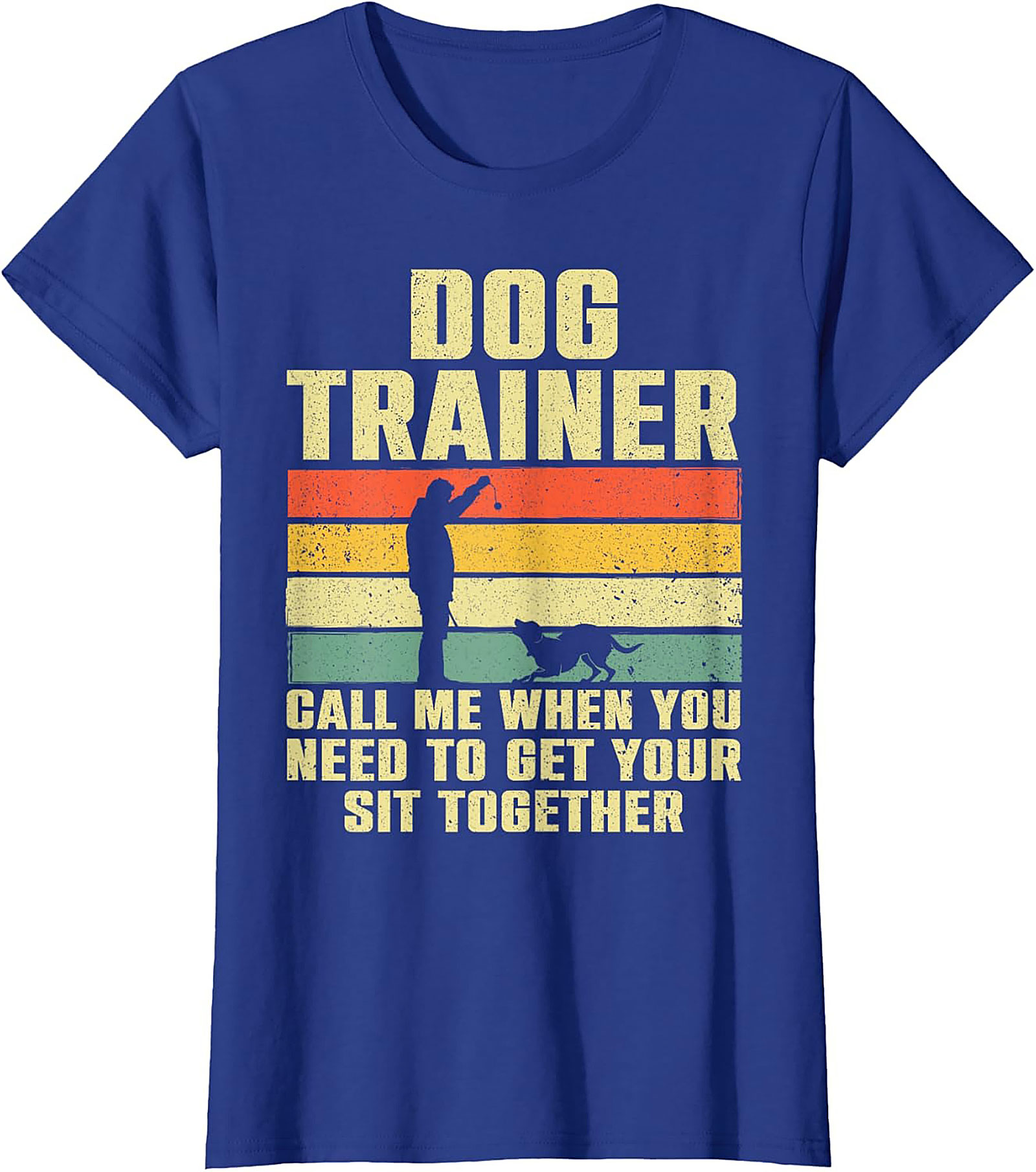 Vintage Dog Trainer Graphic Tee - Get Your Sit Together Funny Shirt