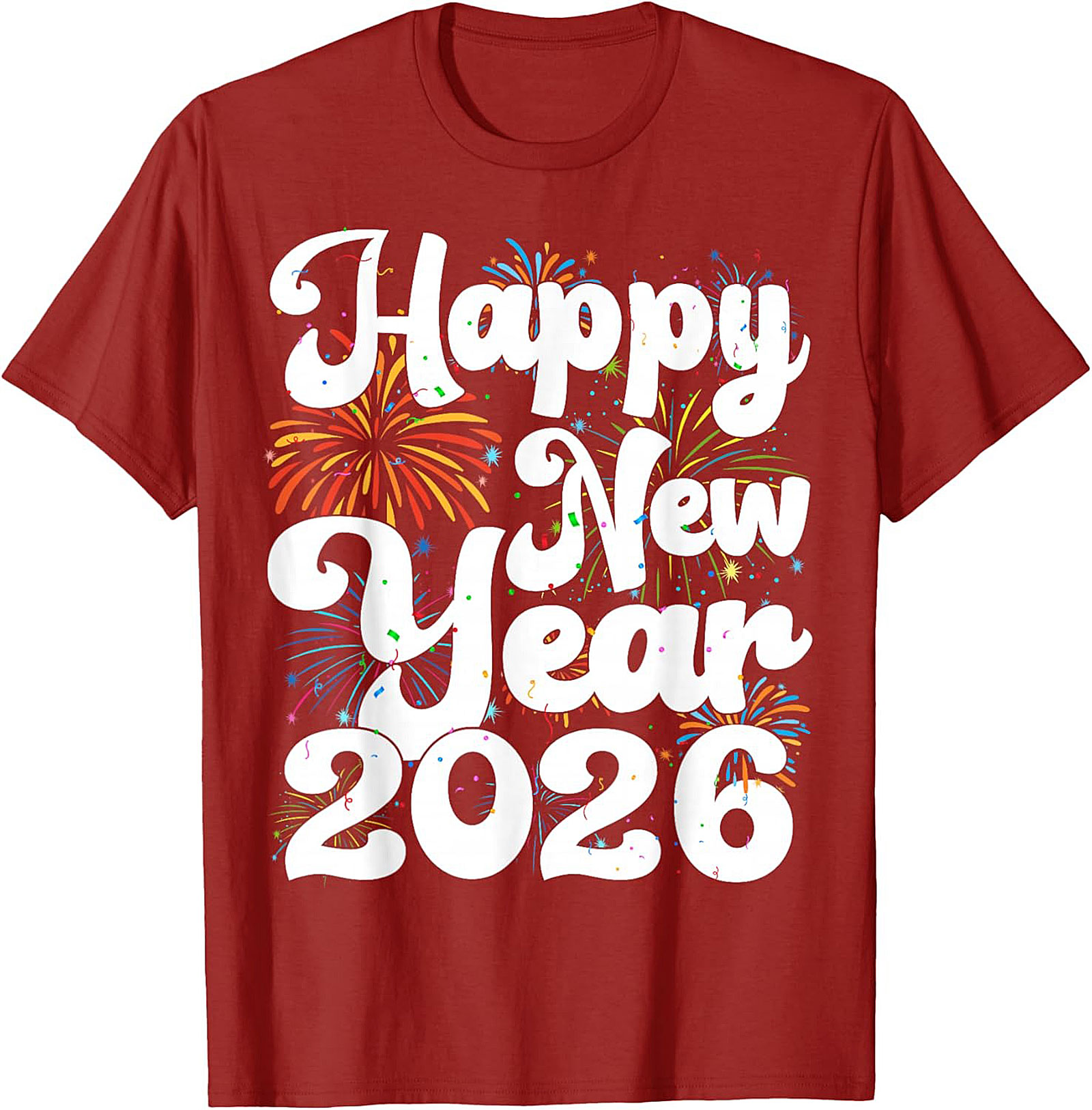 Happy New Year 2026 Graphic Tee NYE Party Shirt