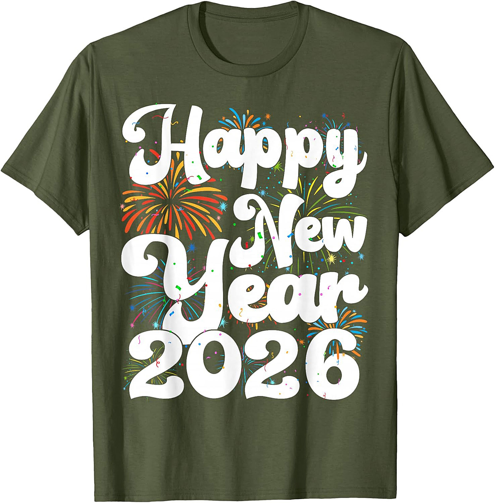 Happy New Year 2026 Graphic Tee NYE Party Shirt