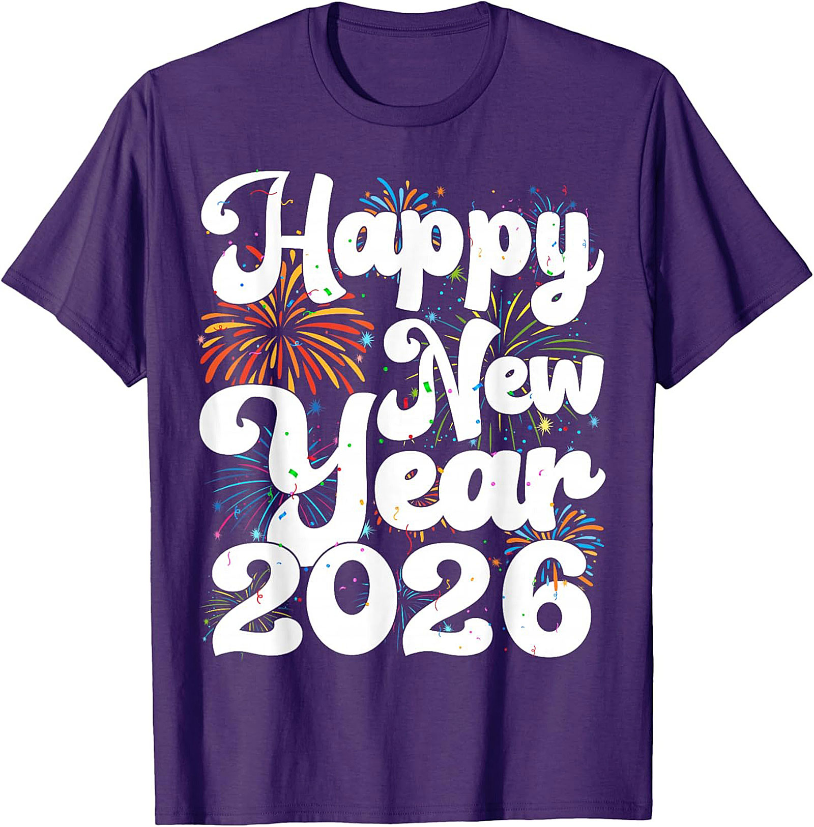 Happy New Year 2026 Graphic Tee NYE Party Shirt