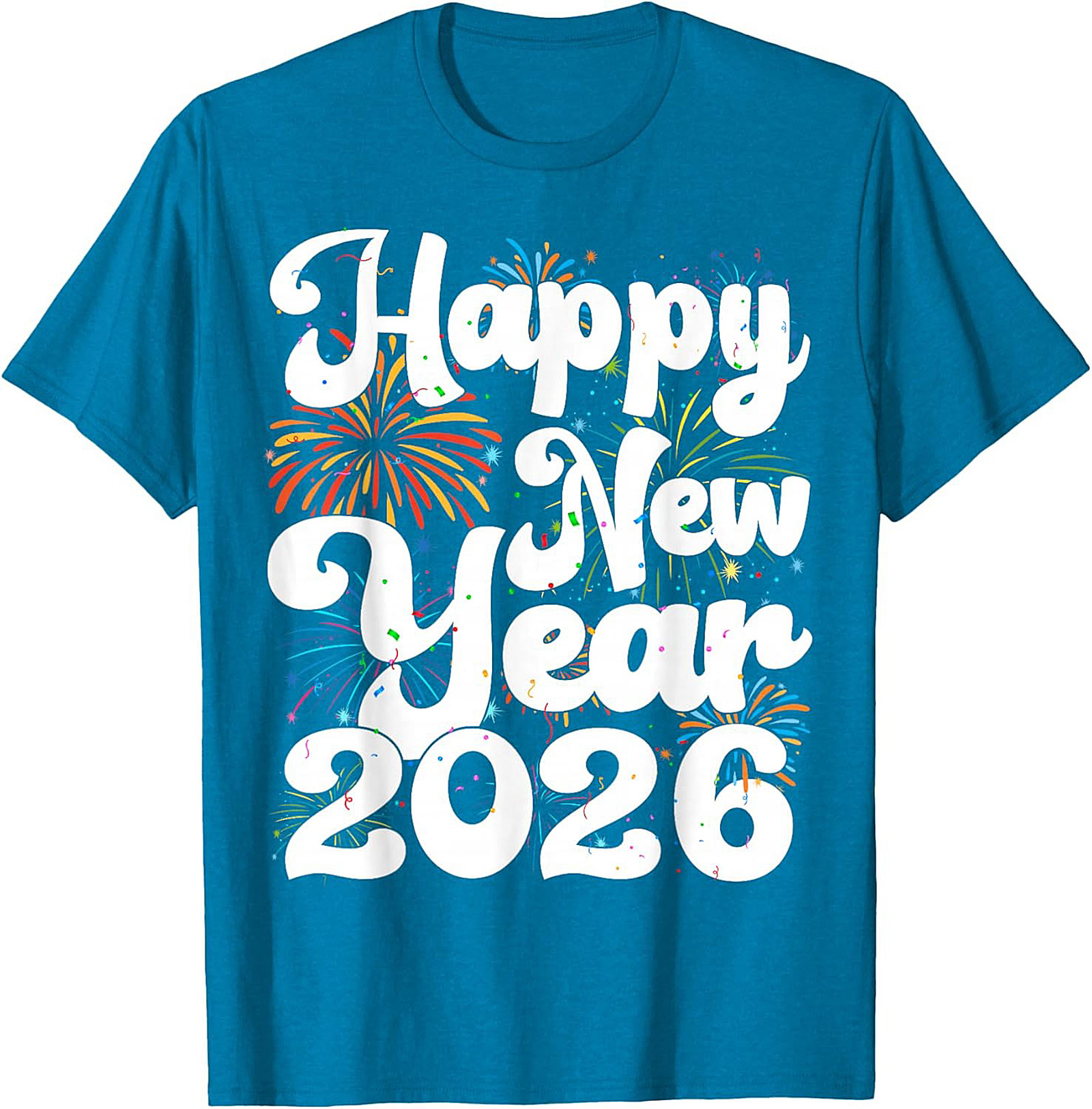 Happy New Year 2026 Graphic Tee NYE Party Shirt