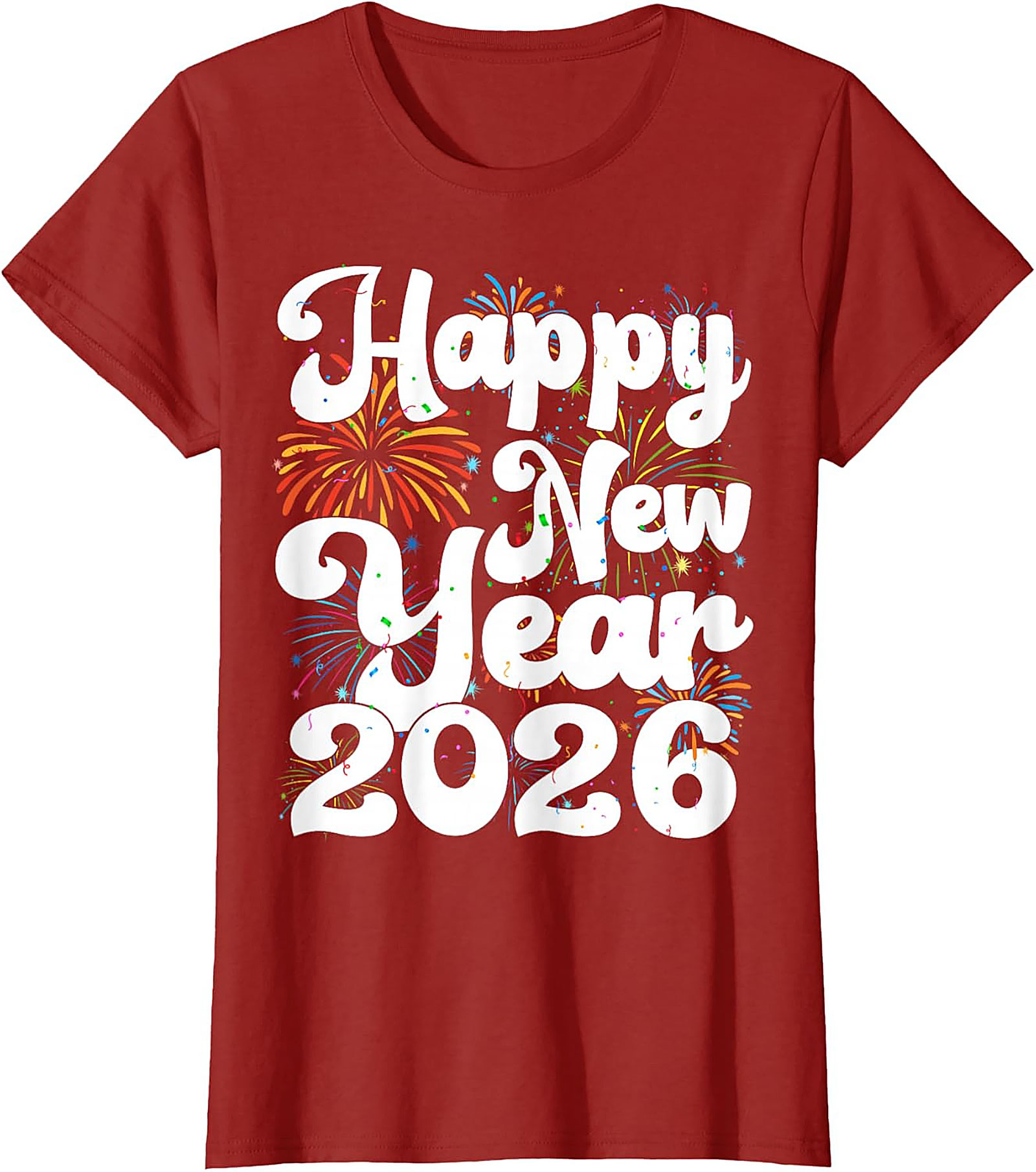 Happy New Year 2026 Graphic Tee NYE Party Shirt