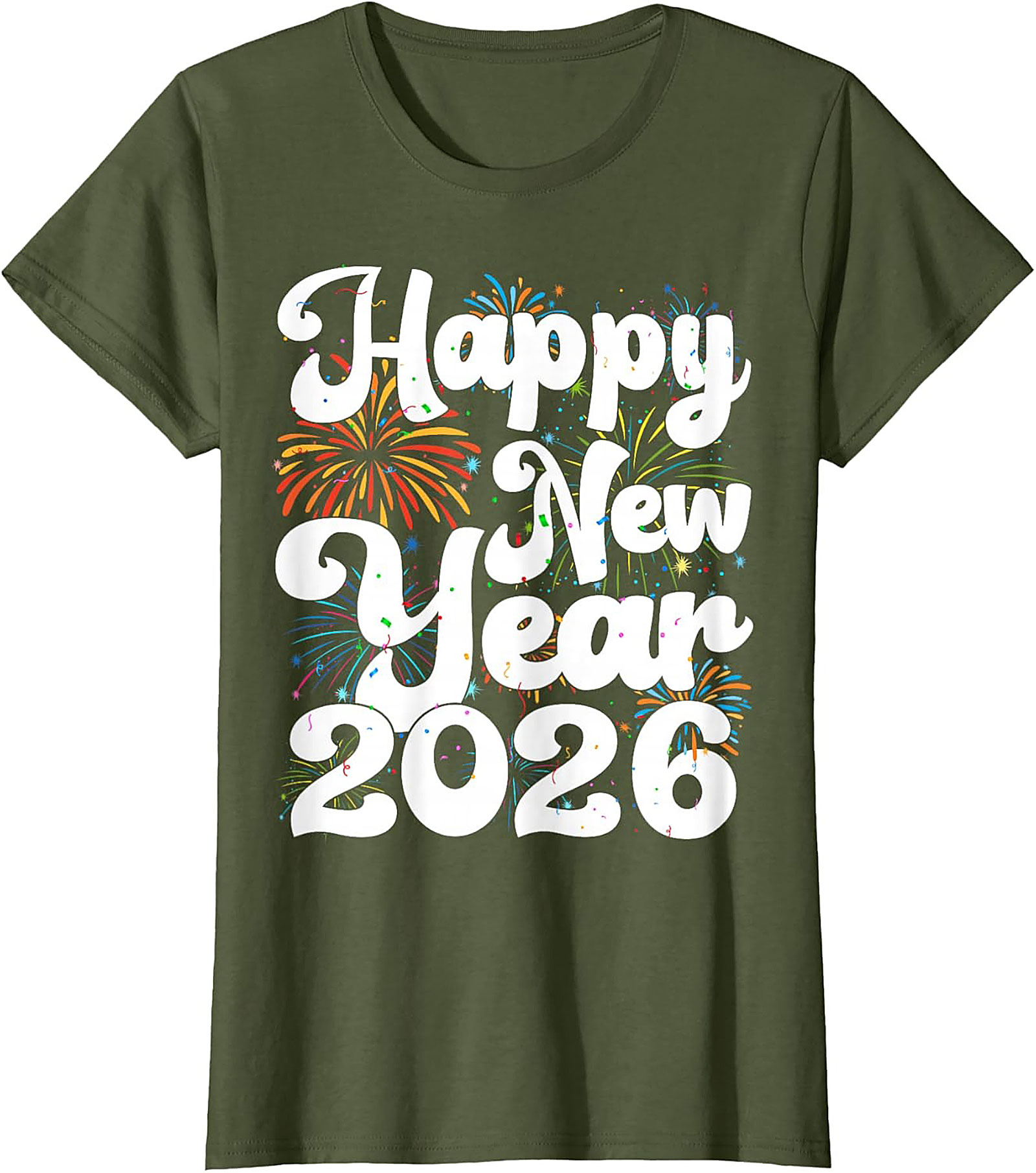 Happy New Year 2026 Graphic Tee NYE Party Shirt