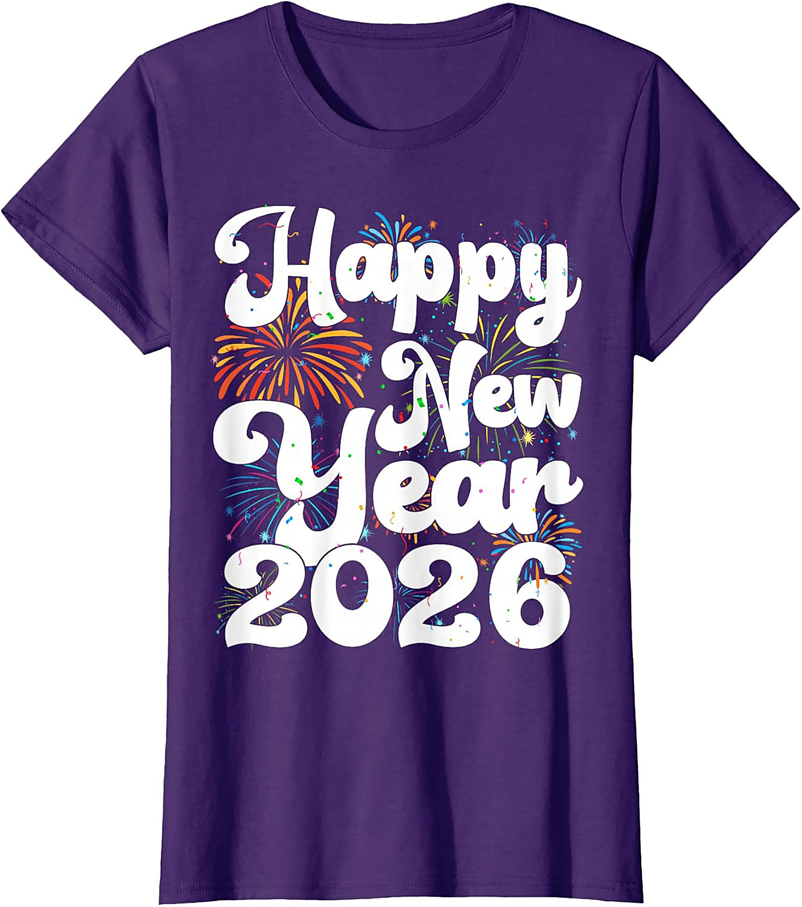 Happy New Year 2026 Graphic Tee NYE Party Shirt
