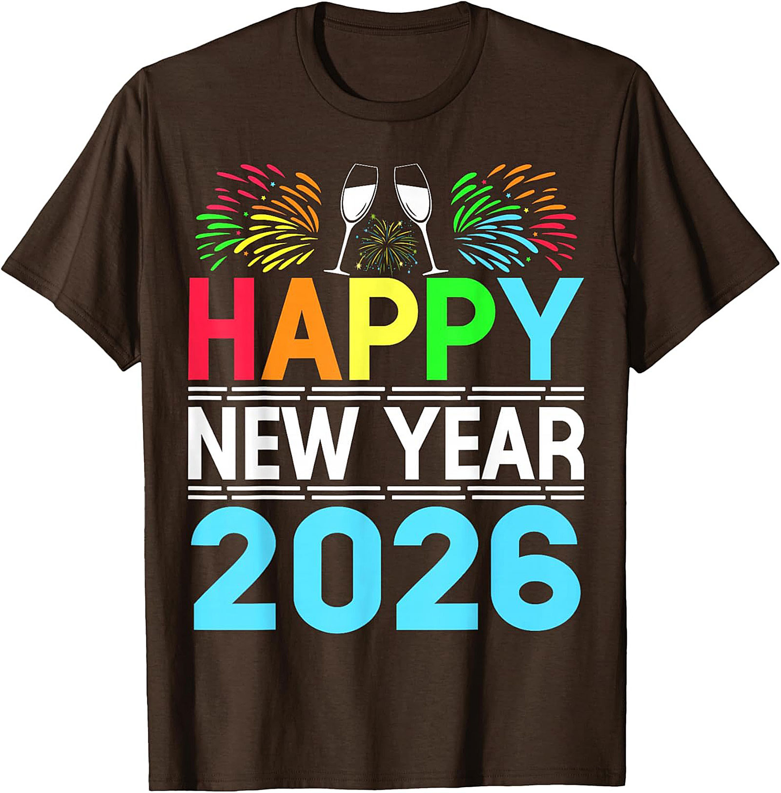 Happy New Year 2026 T-Shirt Festive Graphic Tee