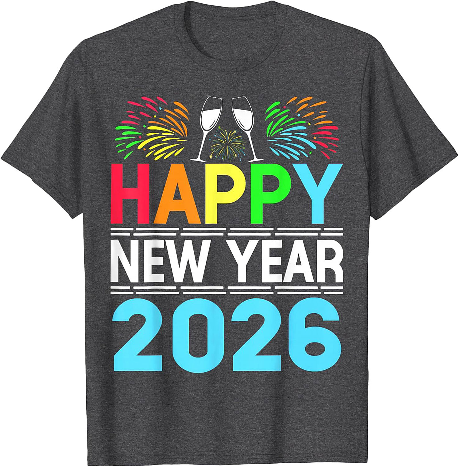 Happy New Year 2026 T-Shirt Festive Graphic Tee