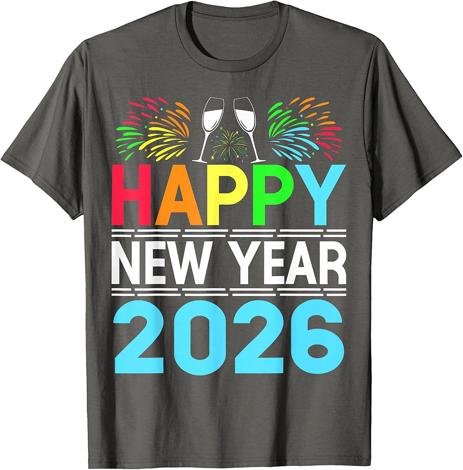 Happy New Year 2026 T-Shirt Festive Graphic Tee