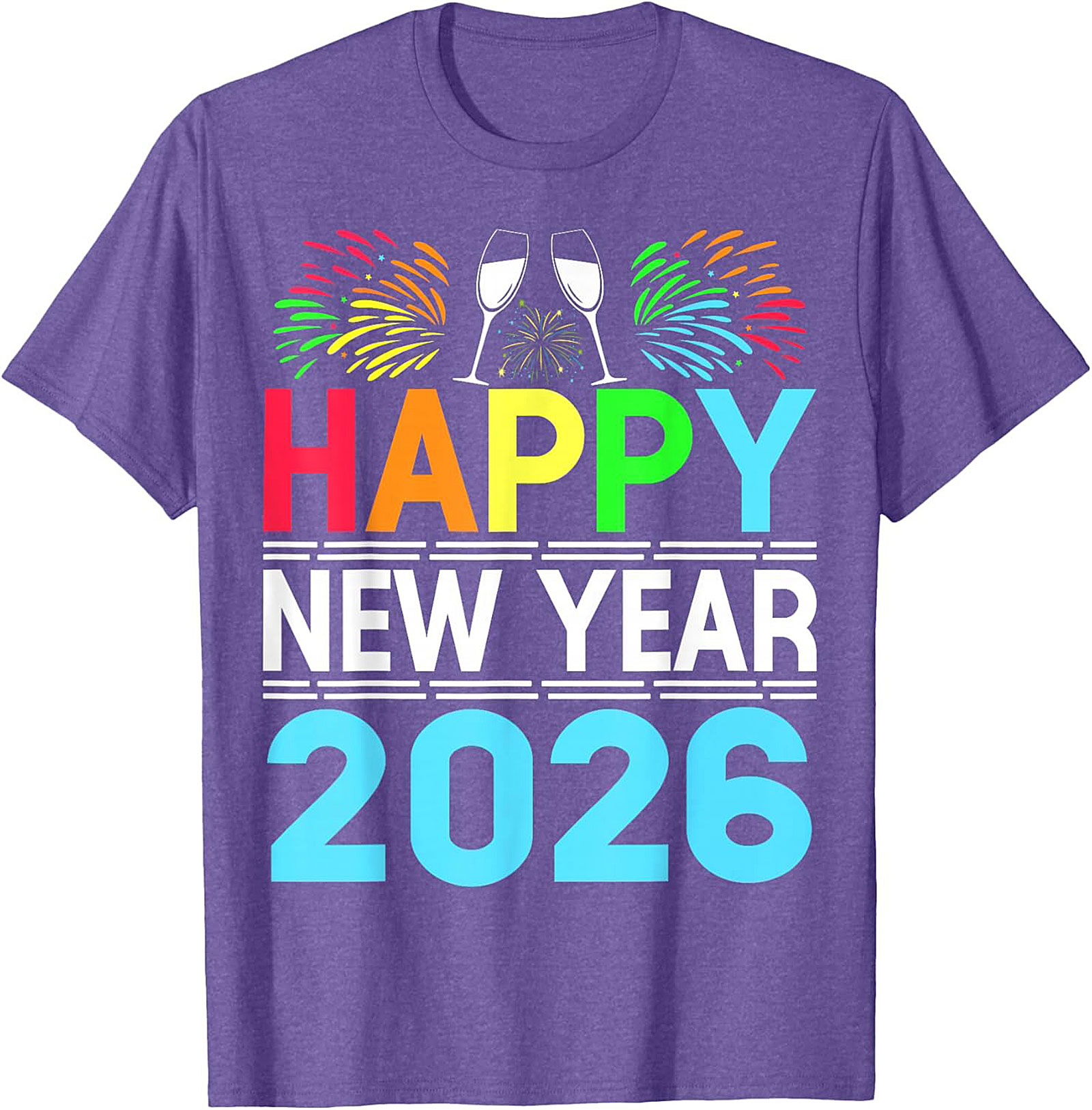 Happy New Year 2026 T-Shirt Festive Graphic Tee