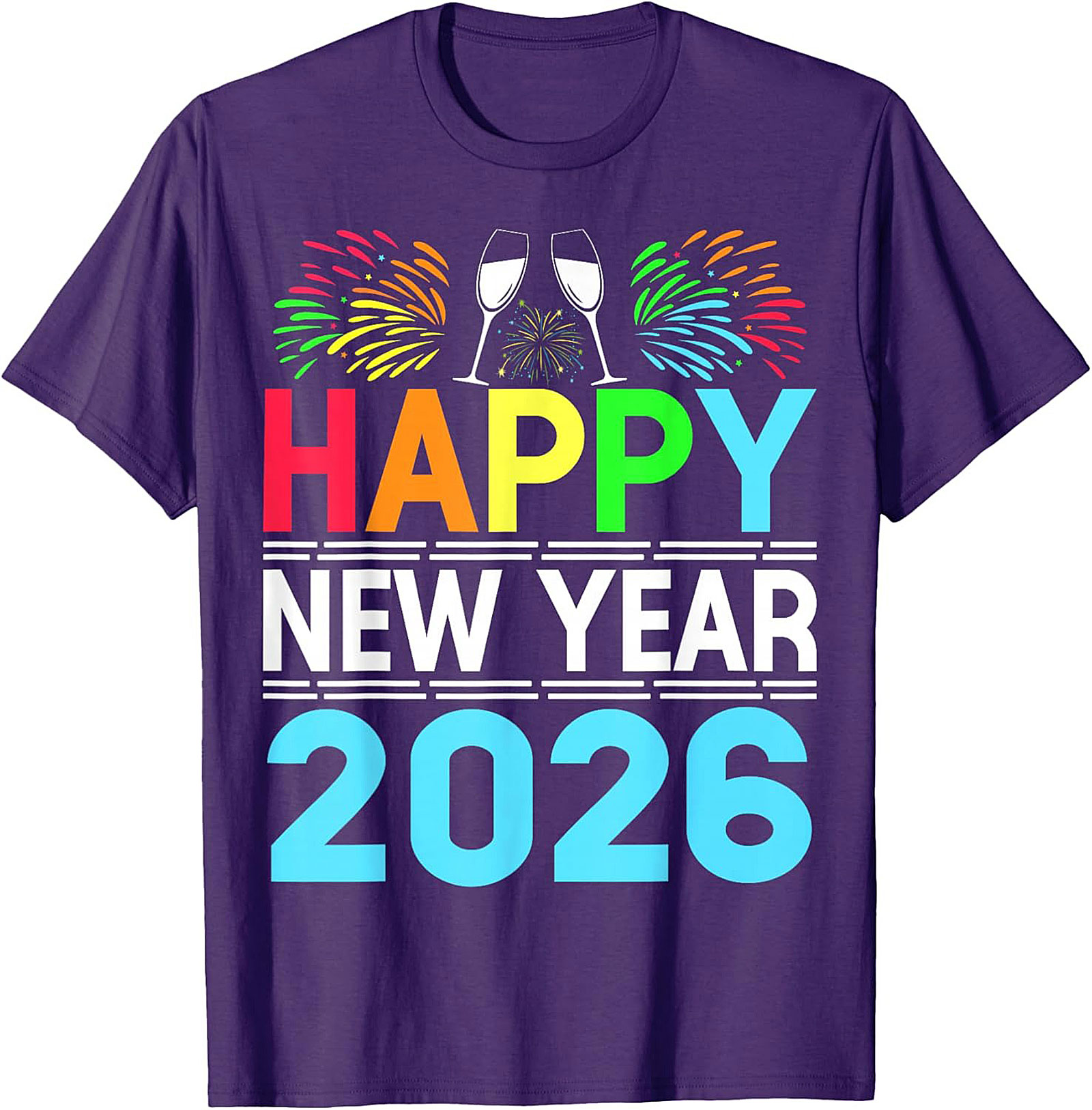 Happy New Year 2026 T-Shirt Festive Graphic Tee