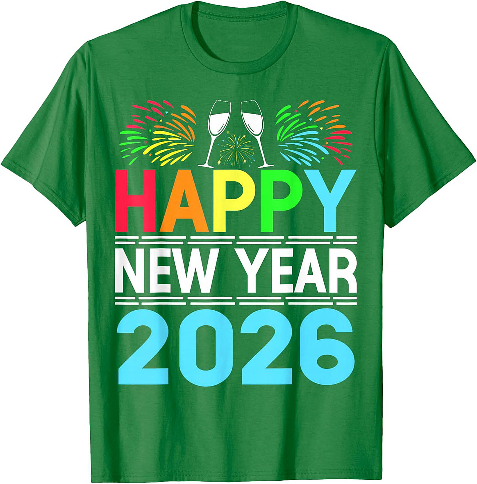 Happy New Year 2026 T-Shirt Festive Graphic Tee