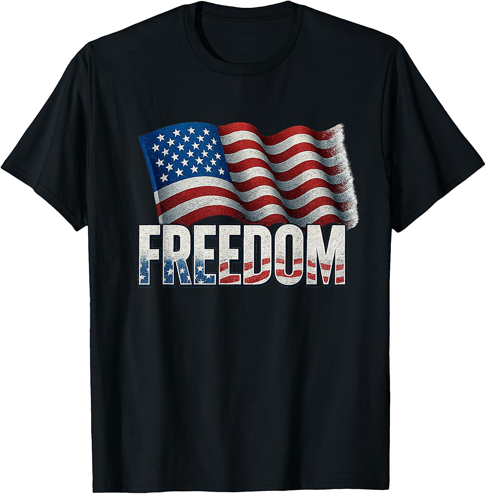 Patriotic Freedom T-shirt | American Flag Graphic Tee