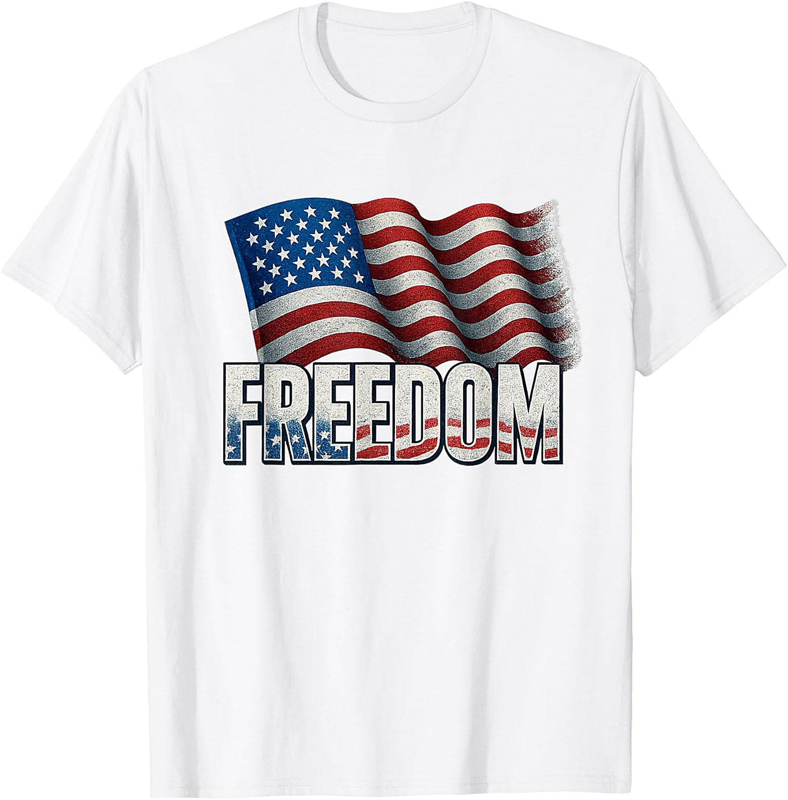 Patriotic Freedom T-shirt | American Flag Graphic Tee