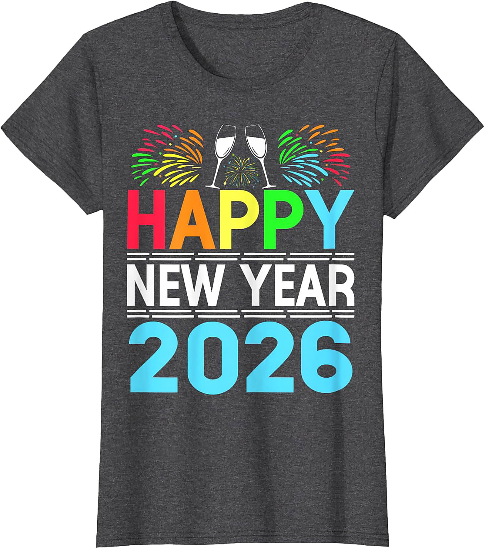 Happy New Year 2026 T-Shirt Festive Graphic Tee