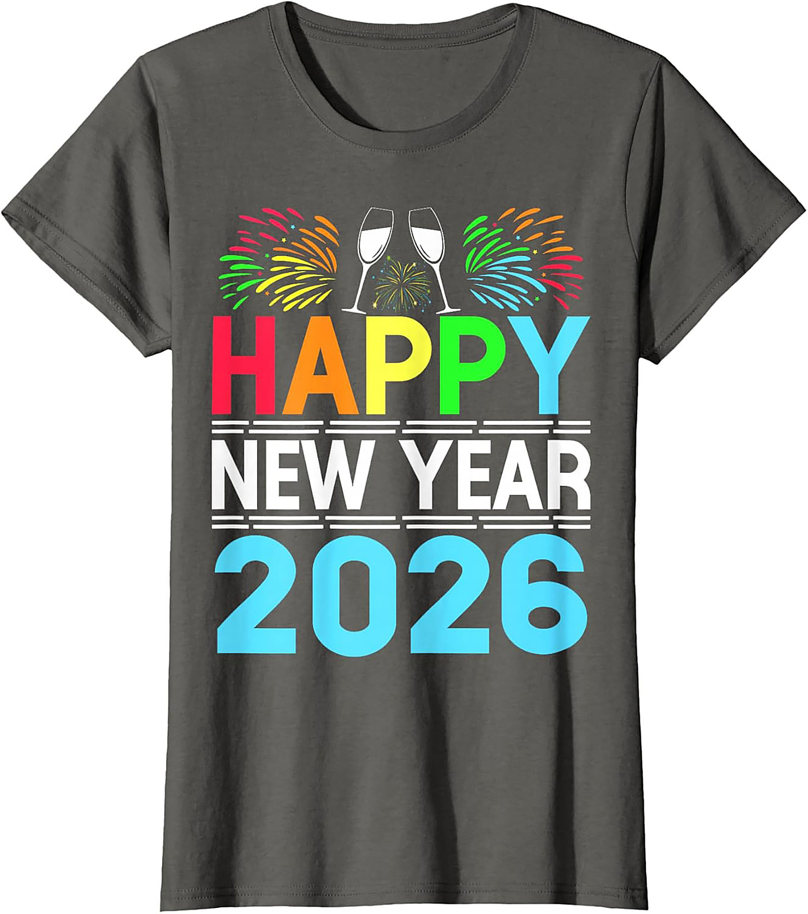 Happy New Year 2026 T-Shirt Festive Graphic Tee
