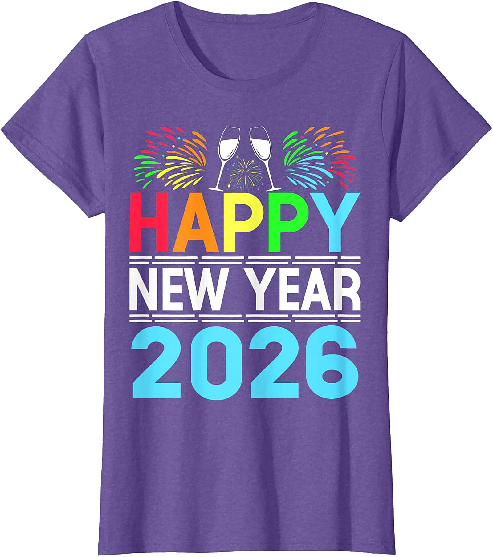 Happy New Year 2026 T-Shirt Festive Graphic Tee