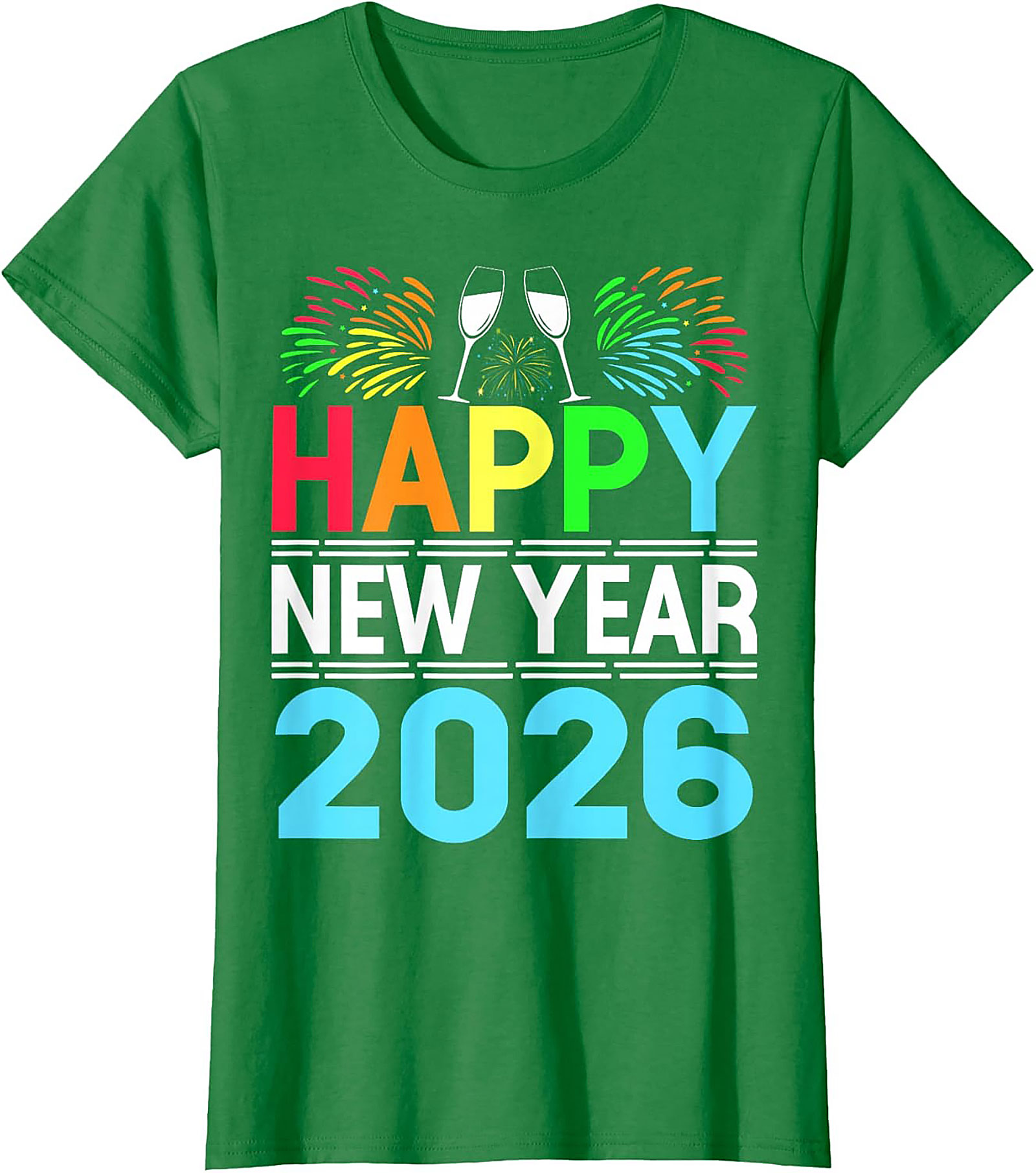Happy New Year 2026 T-Shirt Festive Graphic Tee