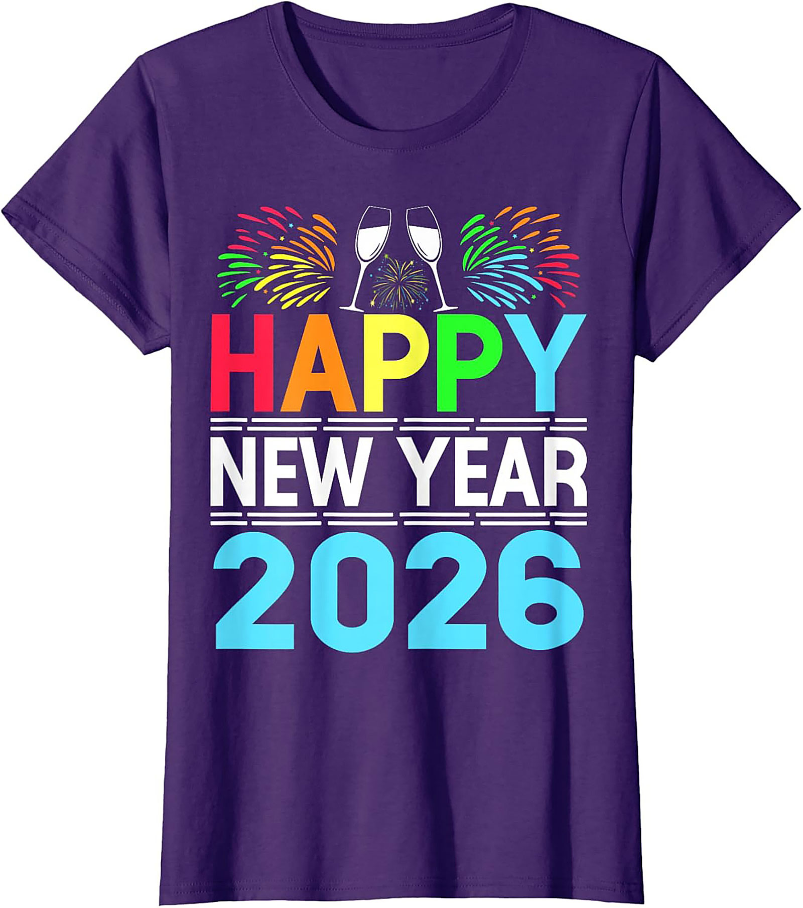 Happy New Year 2026 T-Shirt Festive Graphic Tee