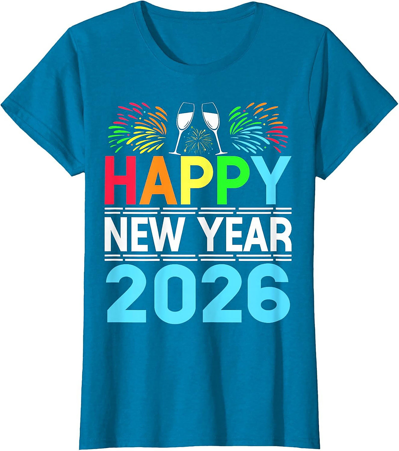 Happy New Year 2026 T-Shirt Festive Graphic Tee
