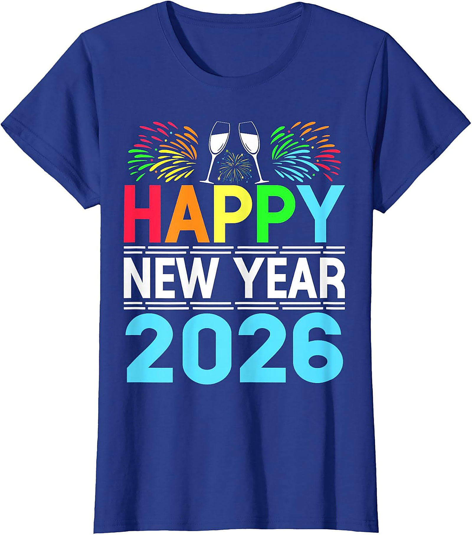 Happy New Year 2026 T-Shirt Festive Graphic Tee