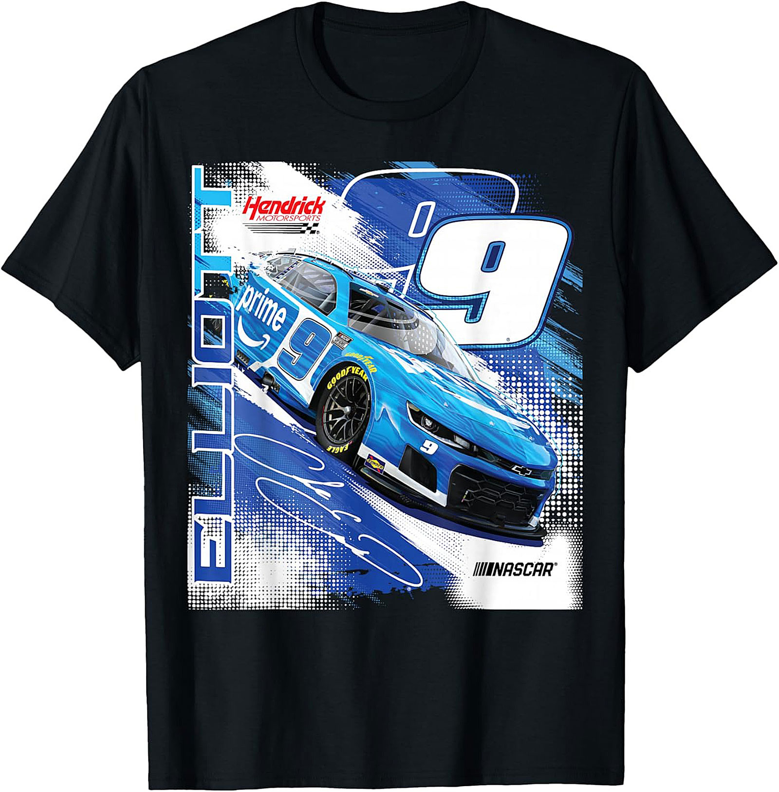 Chase Elliott No 9 NASCAR Graphic Tee Soft Cotton Shirt