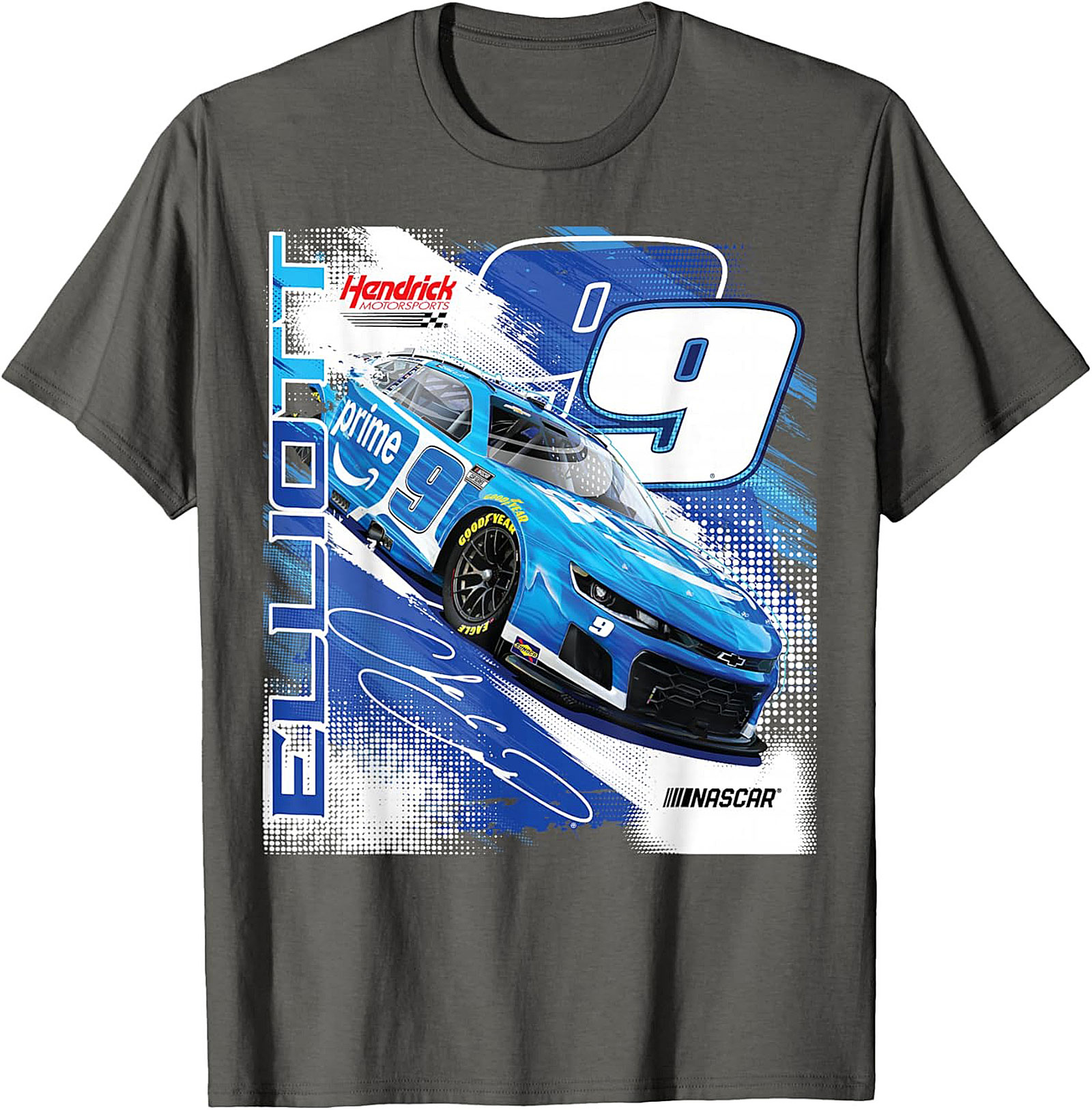Chase Elliott No 9 NASCAR Graphic Tee Soft Cotton Shirt