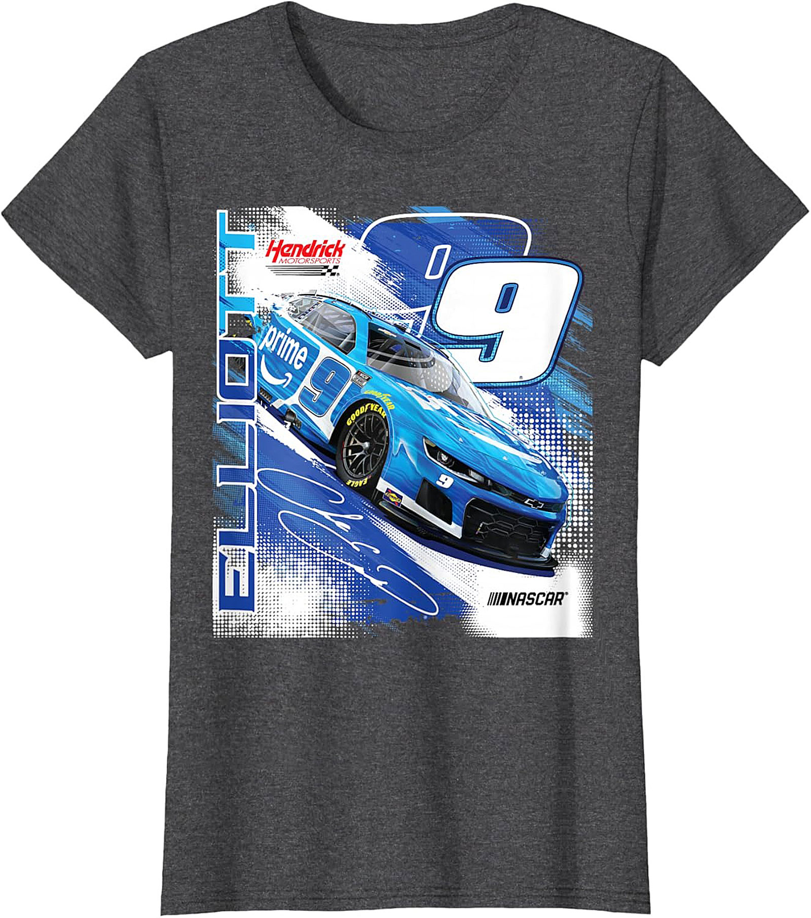 Chase Elliott No 9 NASCAR Graphic Tee Soft Cotton Shirt