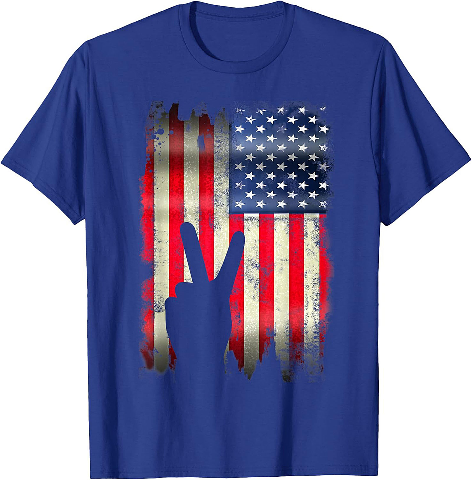 Vintage American Flag Peace Sign T-shirt | Patriotic Tee