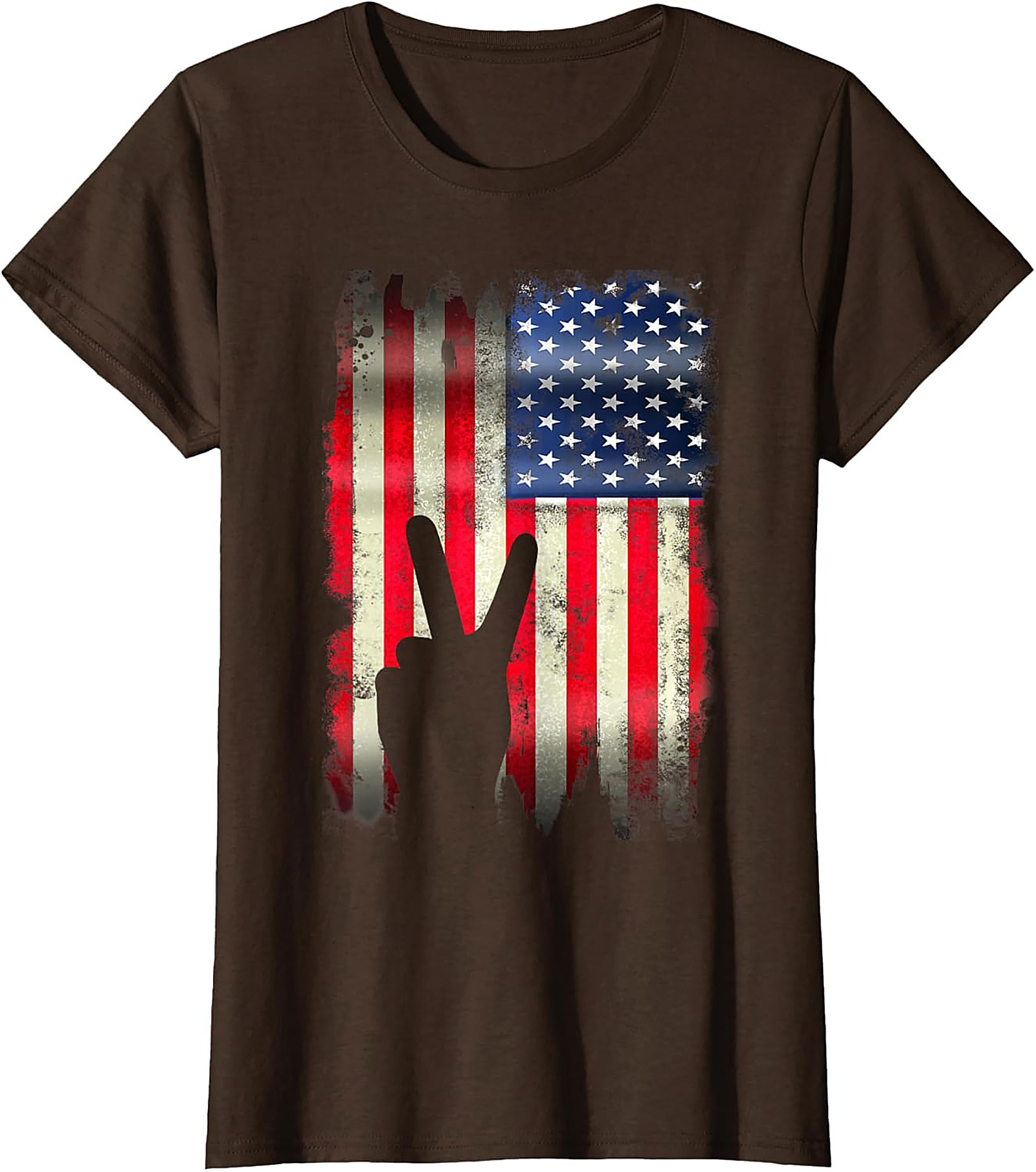 Vintage American Flag Peace Sign T-shirt | Patriotic Tee