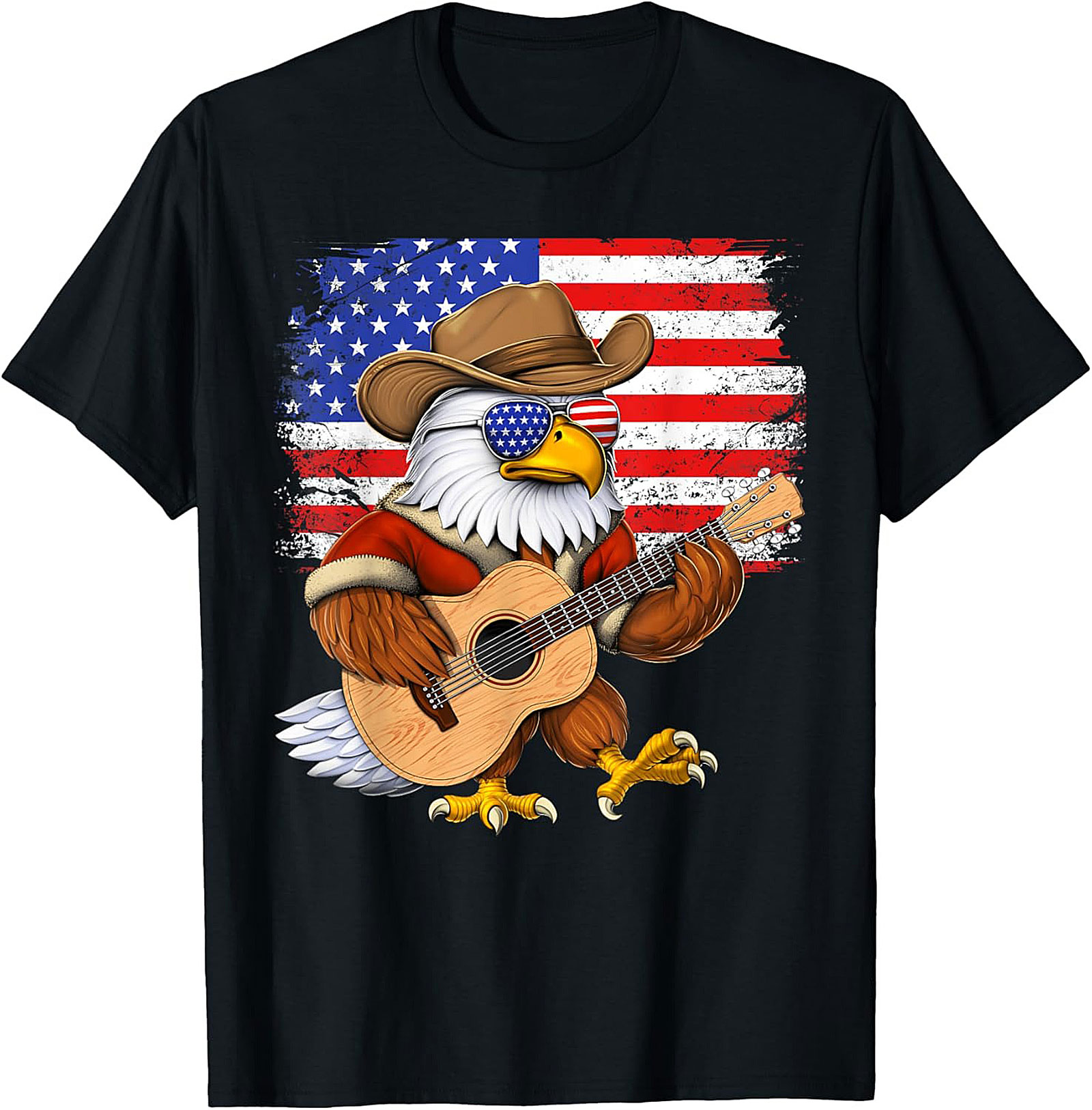 Patriotic Country Music Eagle T-Shirt | American Flag Tee