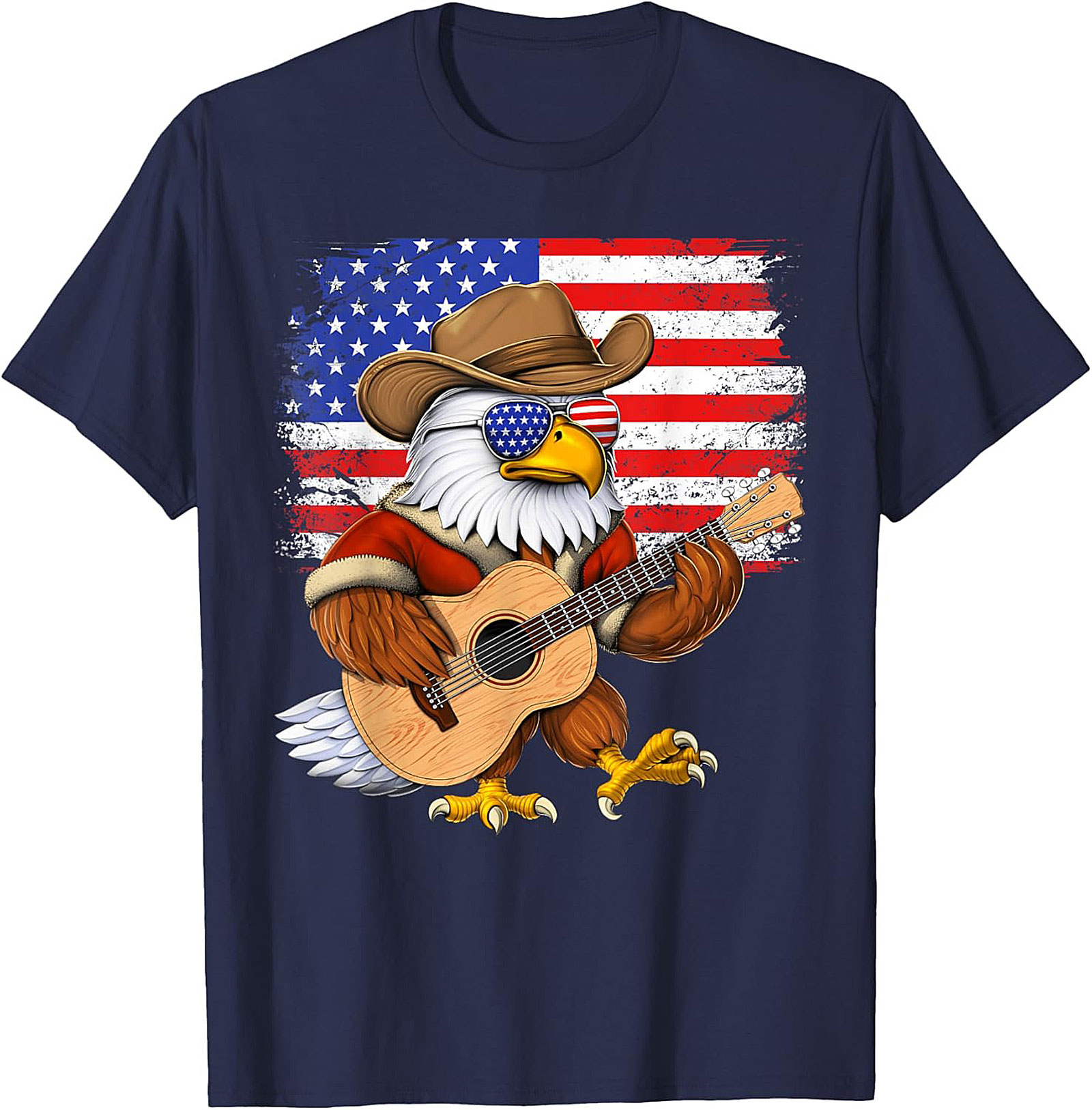 Patriotic Country Music Eagle T-Shirt | American Flag Tee