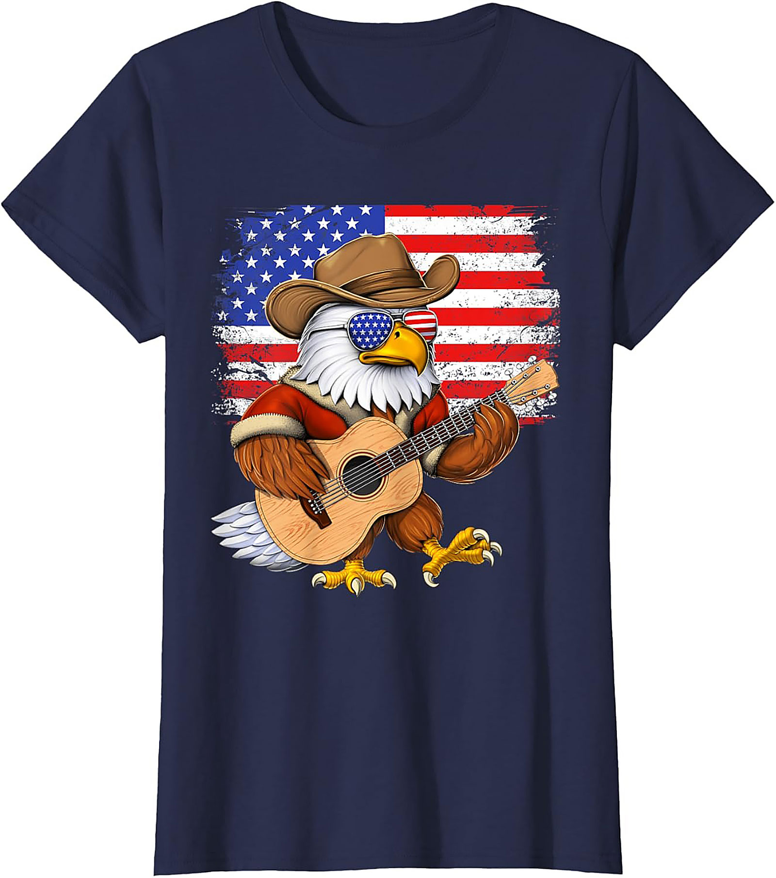 Patriotic Country Music Eagle T-Shirt | American Flag Tee