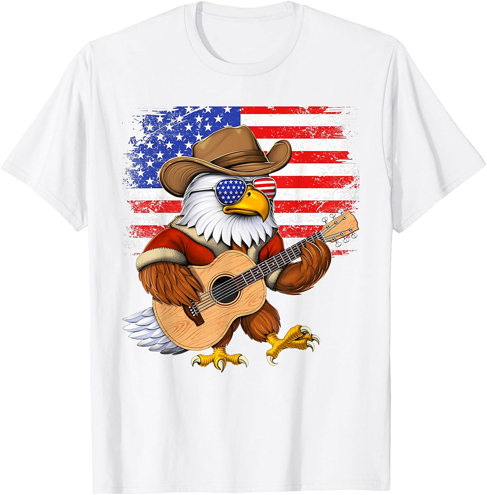 Patriotic Country Music Eagle T-Shirt | American Flag Tee