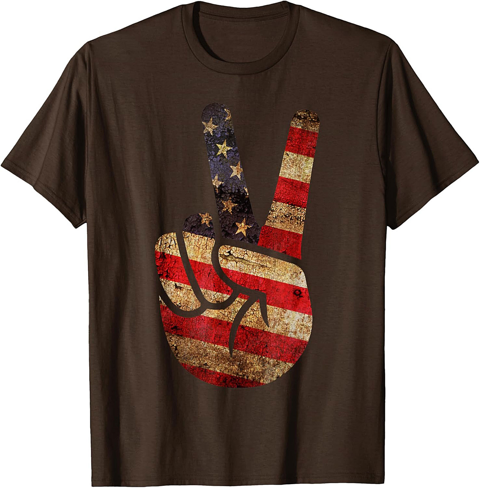 Vintage American Flag Peace Sign T-shirt | Patriotic Tee