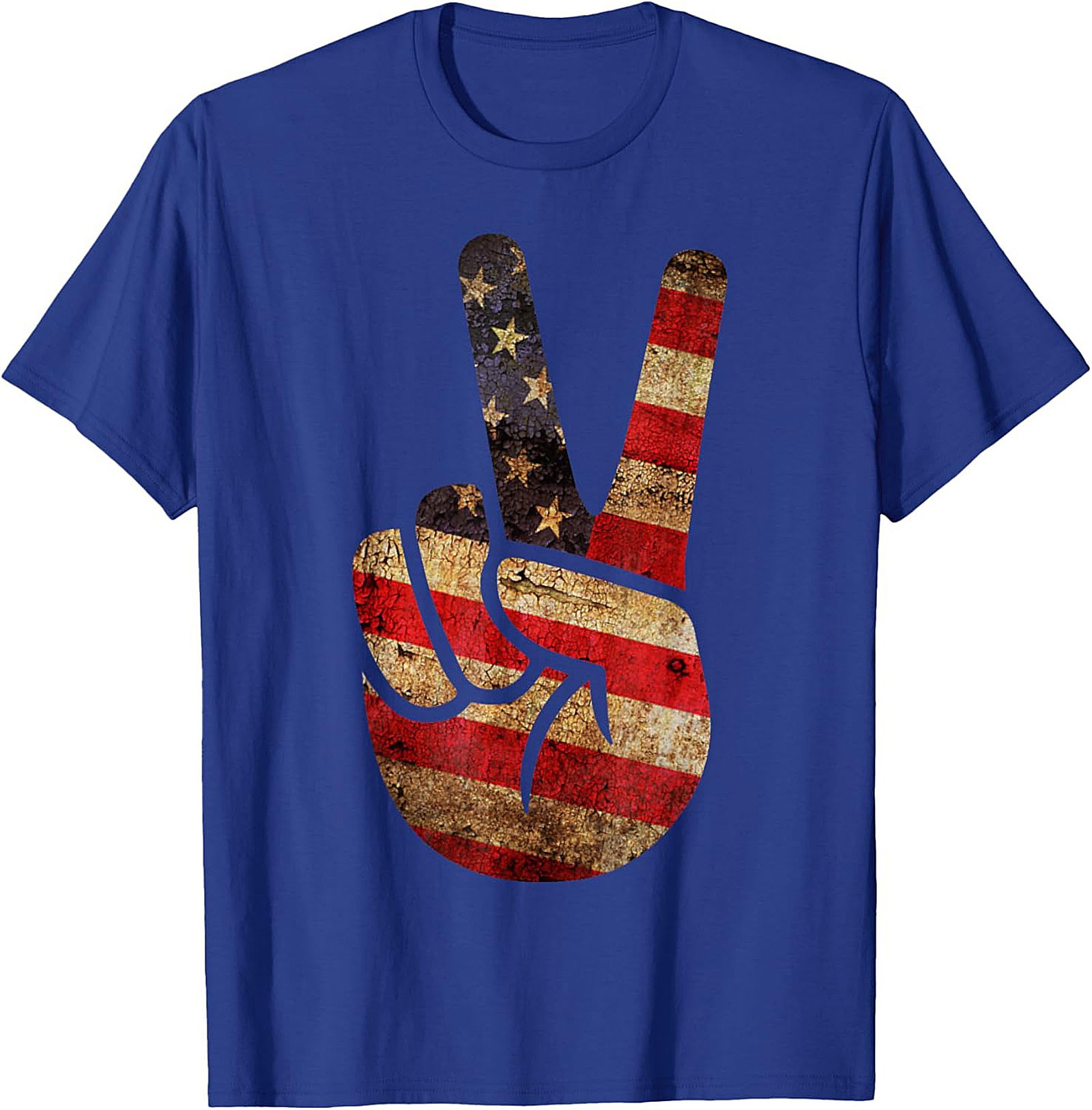 Vintage American Flag Peace Sign T-shirt | Patriotic Tee
