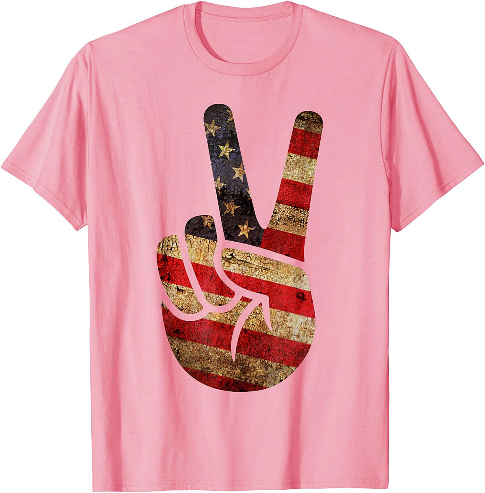 Vintage American Flag Peace Sign T-shirt | Patriotic Tee
