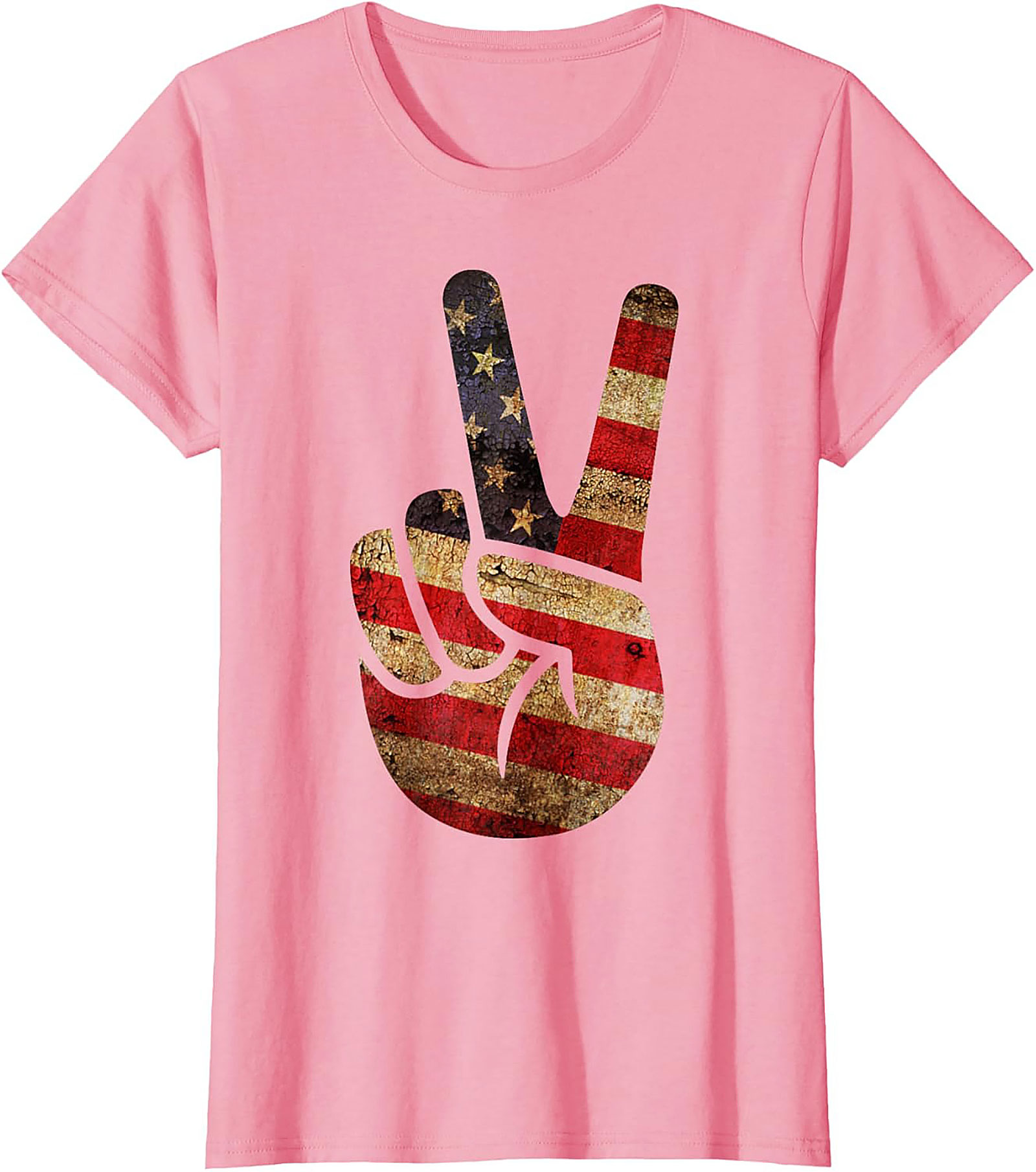 Vintage American Flag Peace Sign T-shirt | Patriotic Tee
