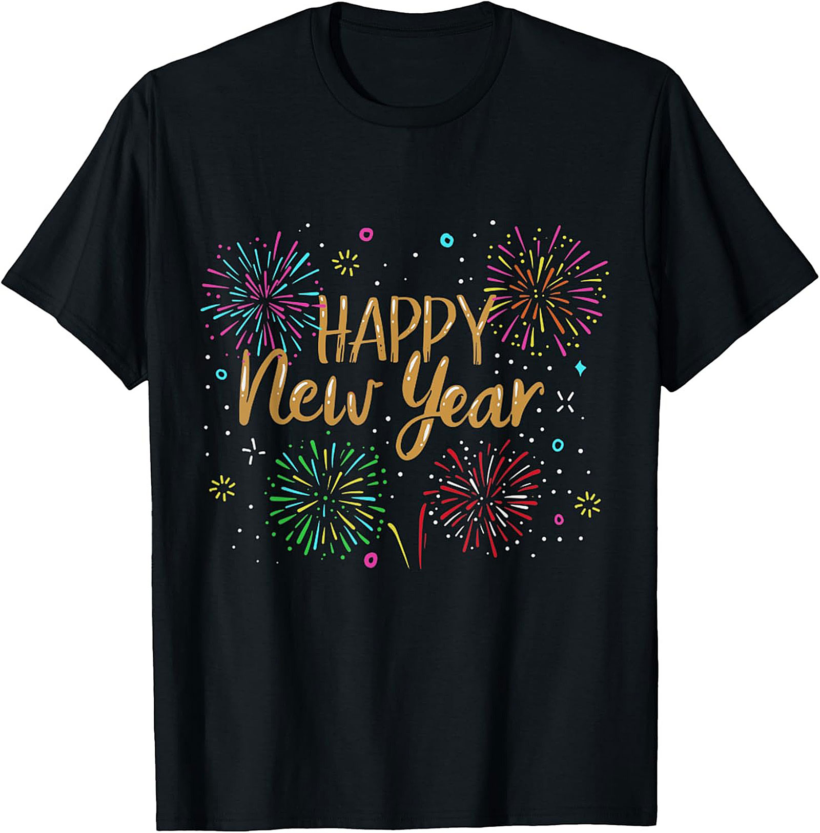  Happy New Year T-Shirt Festive Graphic Tee
