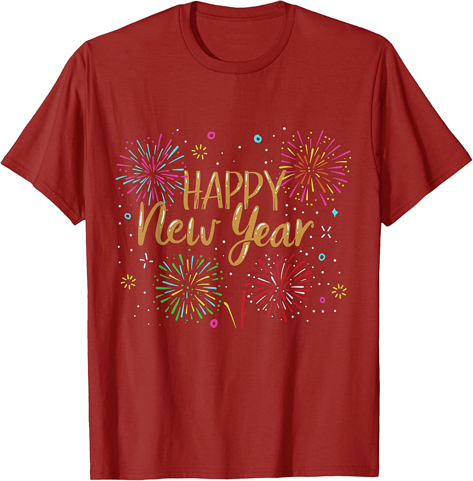  Happy New Year T-Shirt Festive Graphic Tee