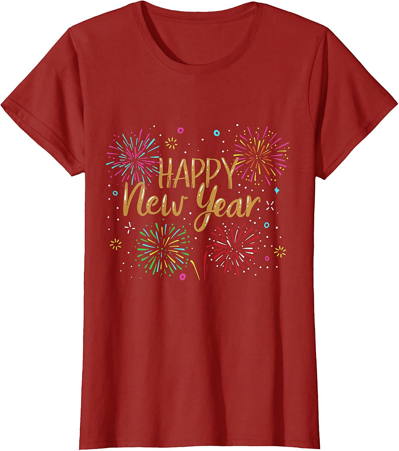  Happy New Year T-Shirt Festive Graphic Tee