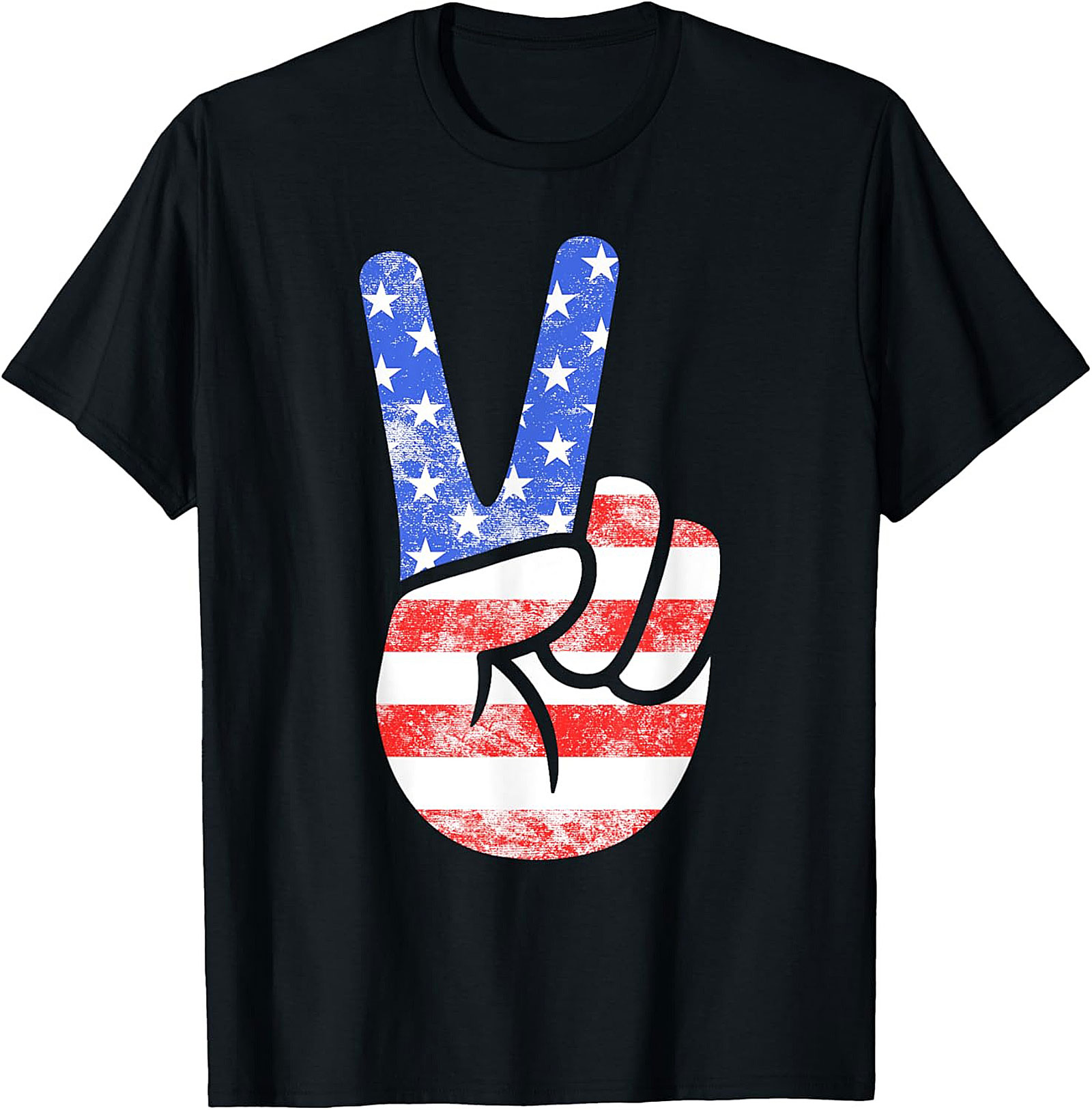 American Flag Peace Sign T-shirt | Patriotic Graphic Tee