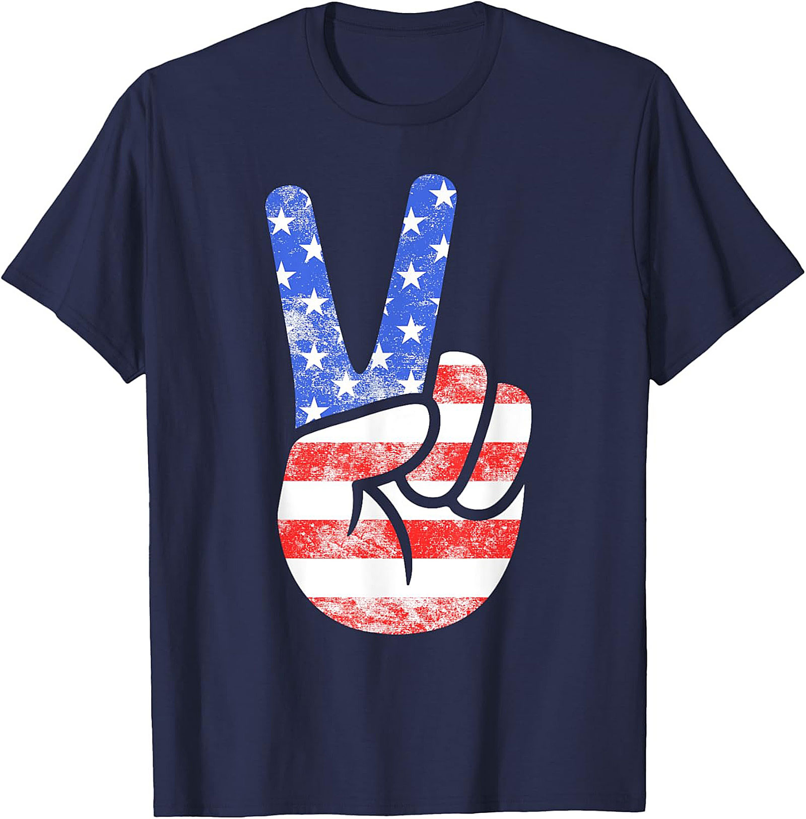 American Flag Peace Sign T-shirt | Patriotic Graphic Tee