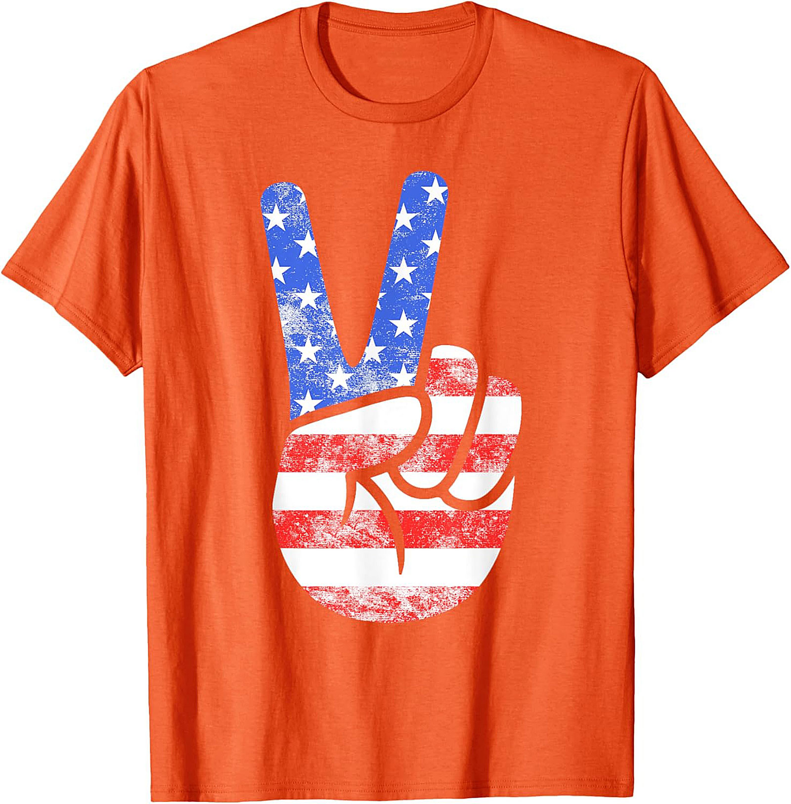 American Flag Peace Sign T-shirt | Patriotic Graphic Tee