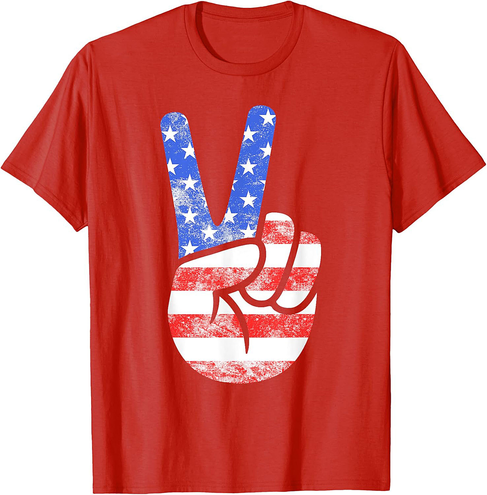 American Flag Peace Sign T-shirt | Patriotic Graphic Tee