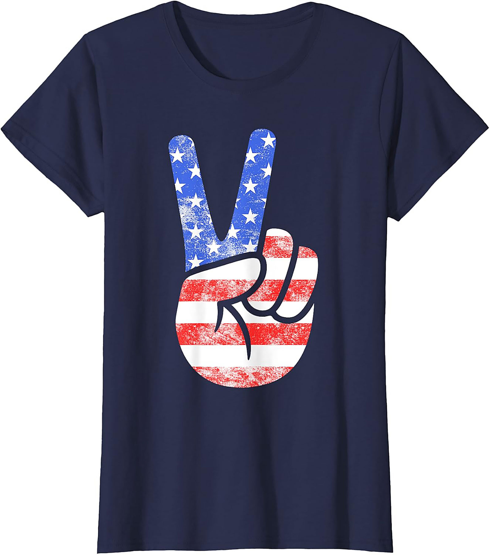 American Flag Peace Sign T-shirt | Patriotic Graphic Tee