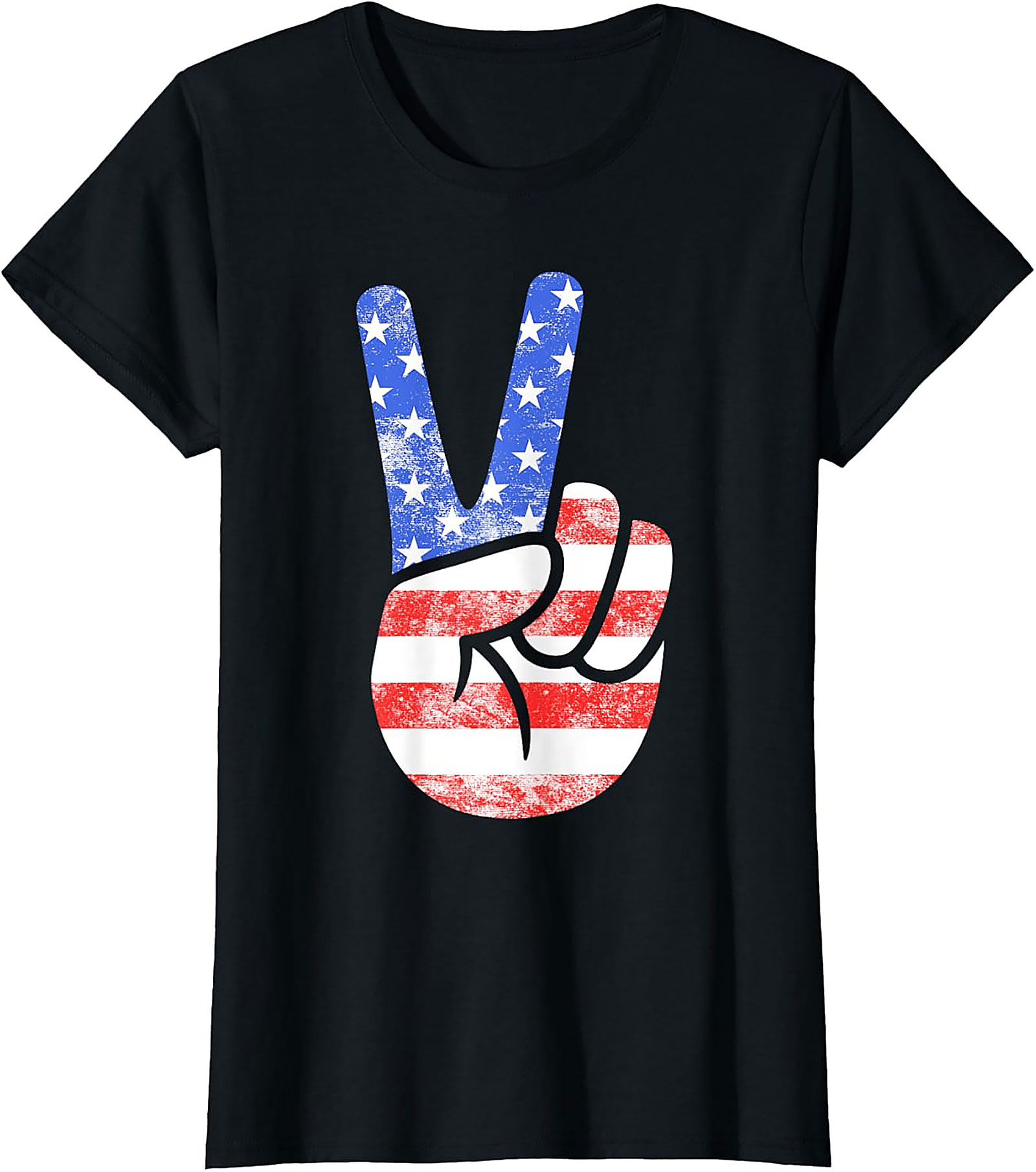American Flag Peace Sign T-shirt | Patriotic Graphic Tee