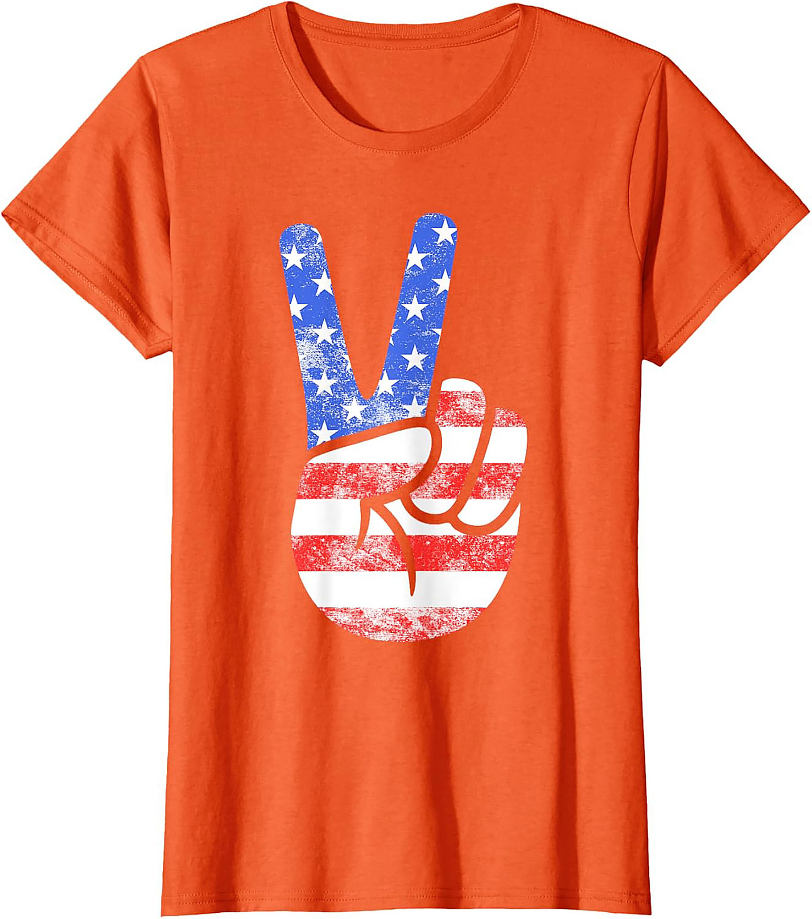 American Flag Peace Sign T-shirt | Patriotic Graphic Tee
