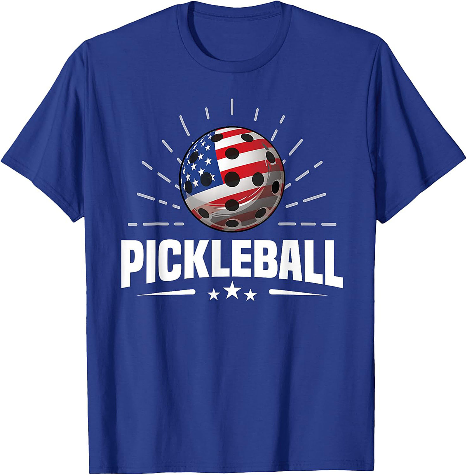Patriotic Pickleball T-Shirt | American Flag Graphic Tee